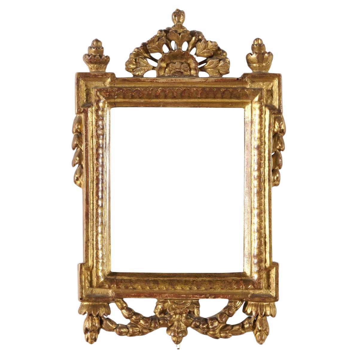 18th century giltwood frame from the Italian country home of a television celebrity