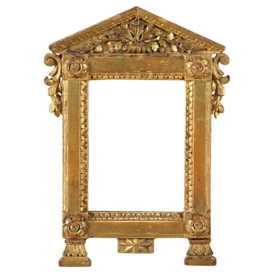 18th century giltwood frame from the Italian country home of a television celebrity