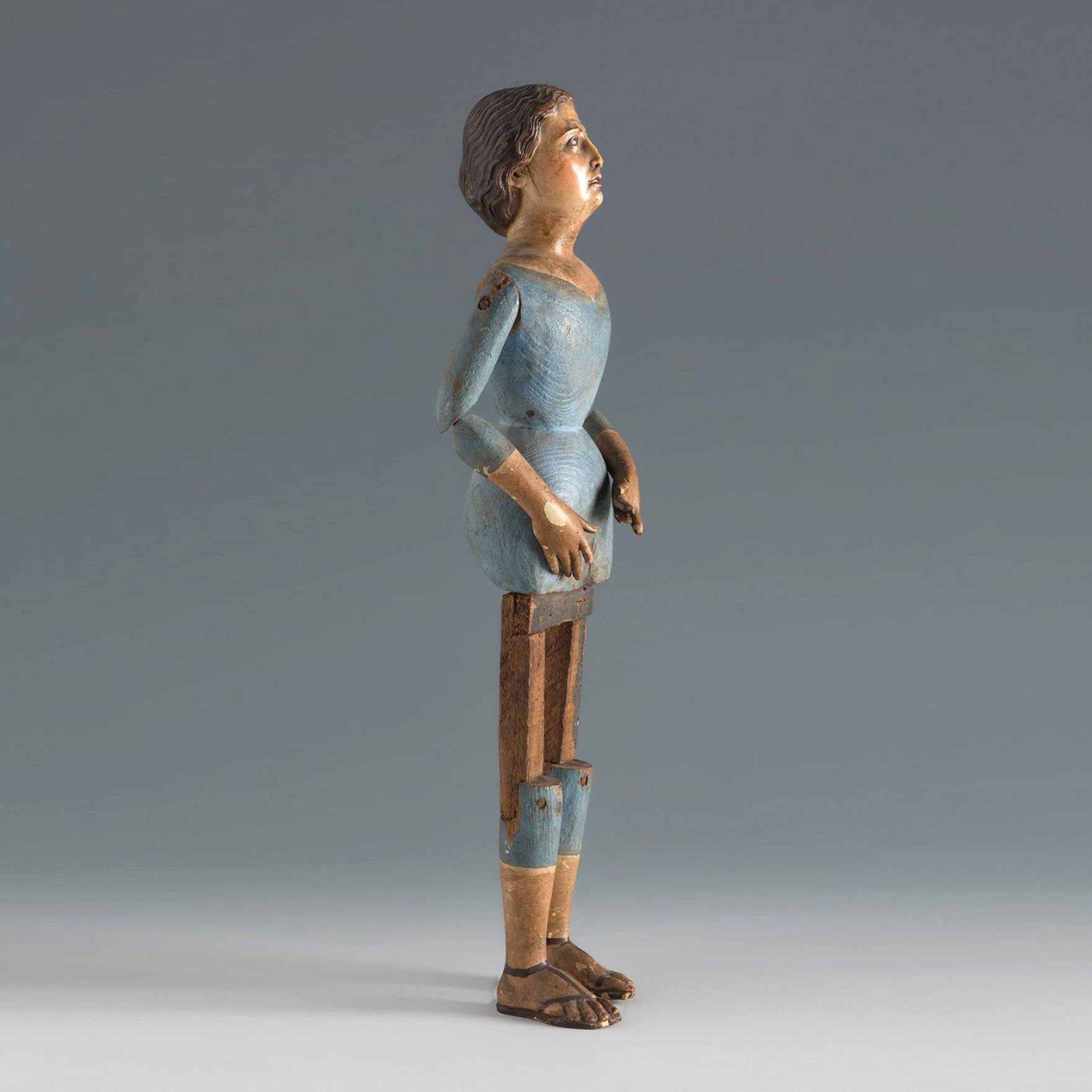 19th century articulated santos doll of the Virgin Mary