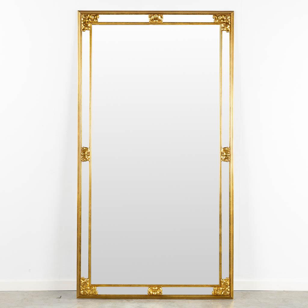 A fine large and elegant gilded vintage wall mirror by Deknudt in Belgium _ available worldwide from Loudoun Boutique
