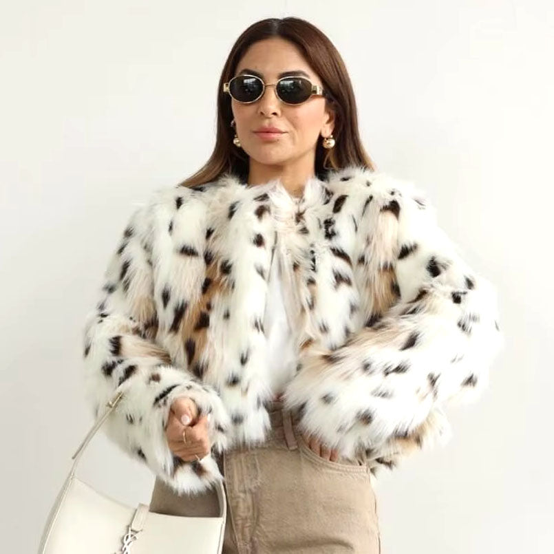 Classy and elegant faux fur jacket for sale