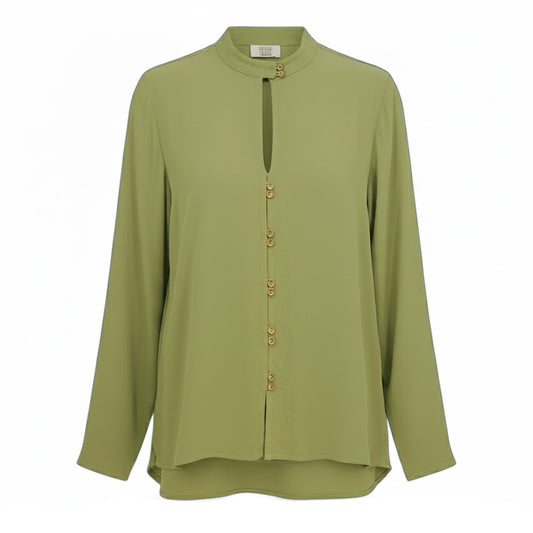 HACKING BLOUSE IN HUNTER GREEN BY T.BA MADRID