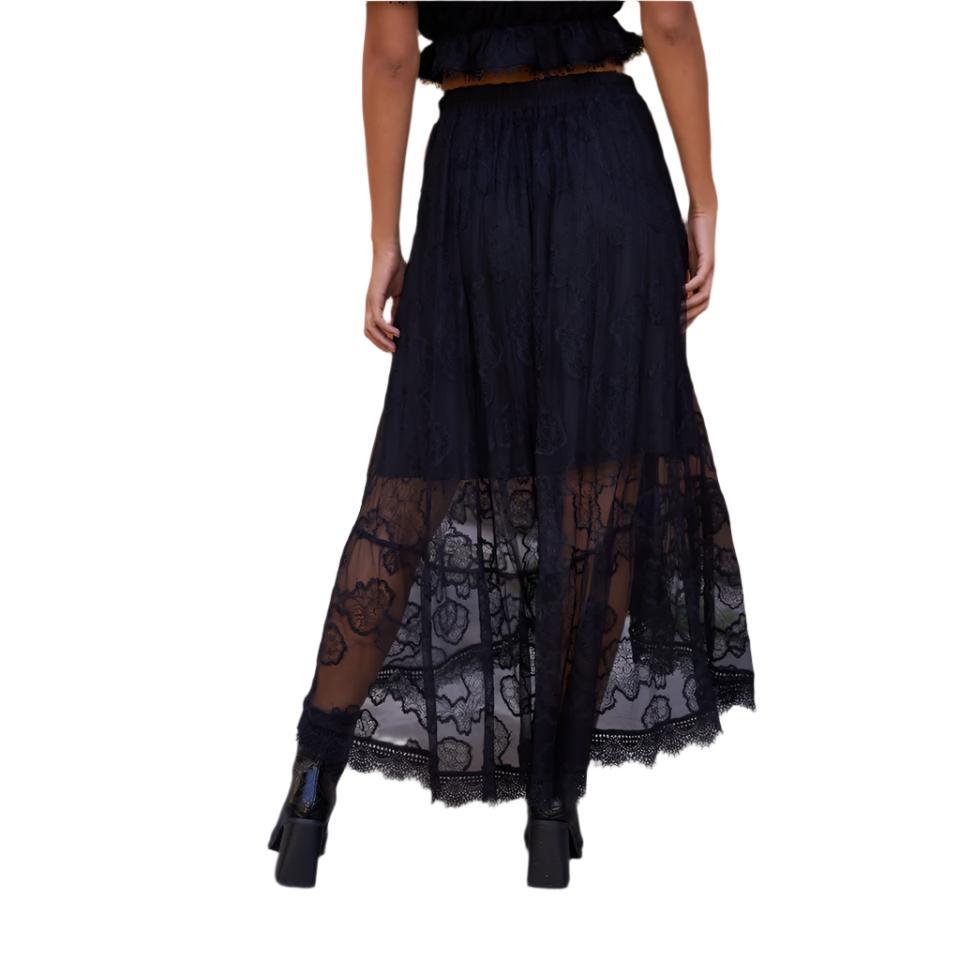 Lace September Skirt in Black by Choklate Paris