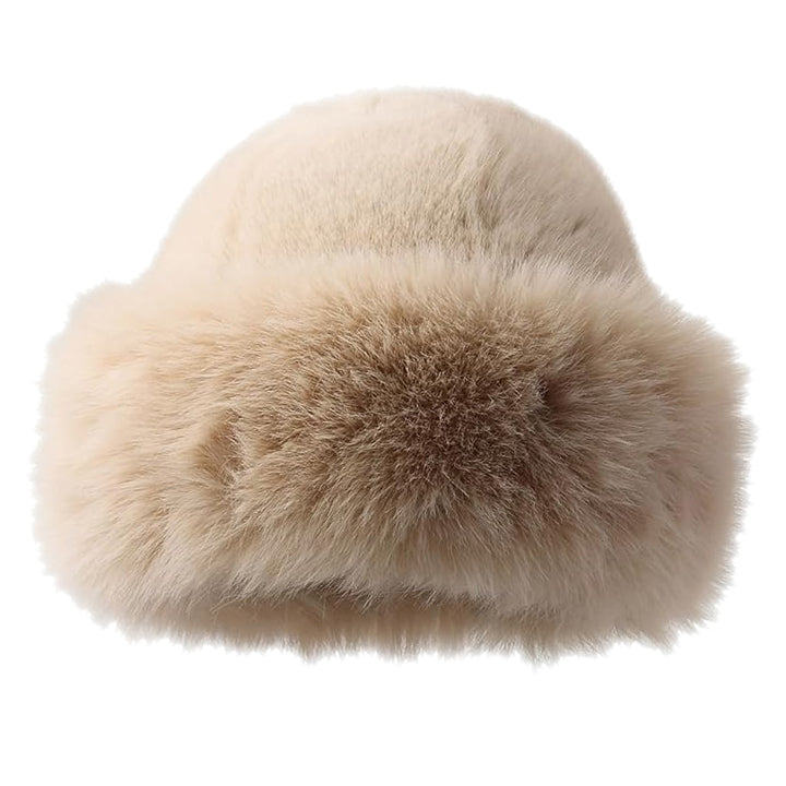 Mongolian Faux Fur Hat in White available at Loudoun Boutique in Leesburg Northern Virginia