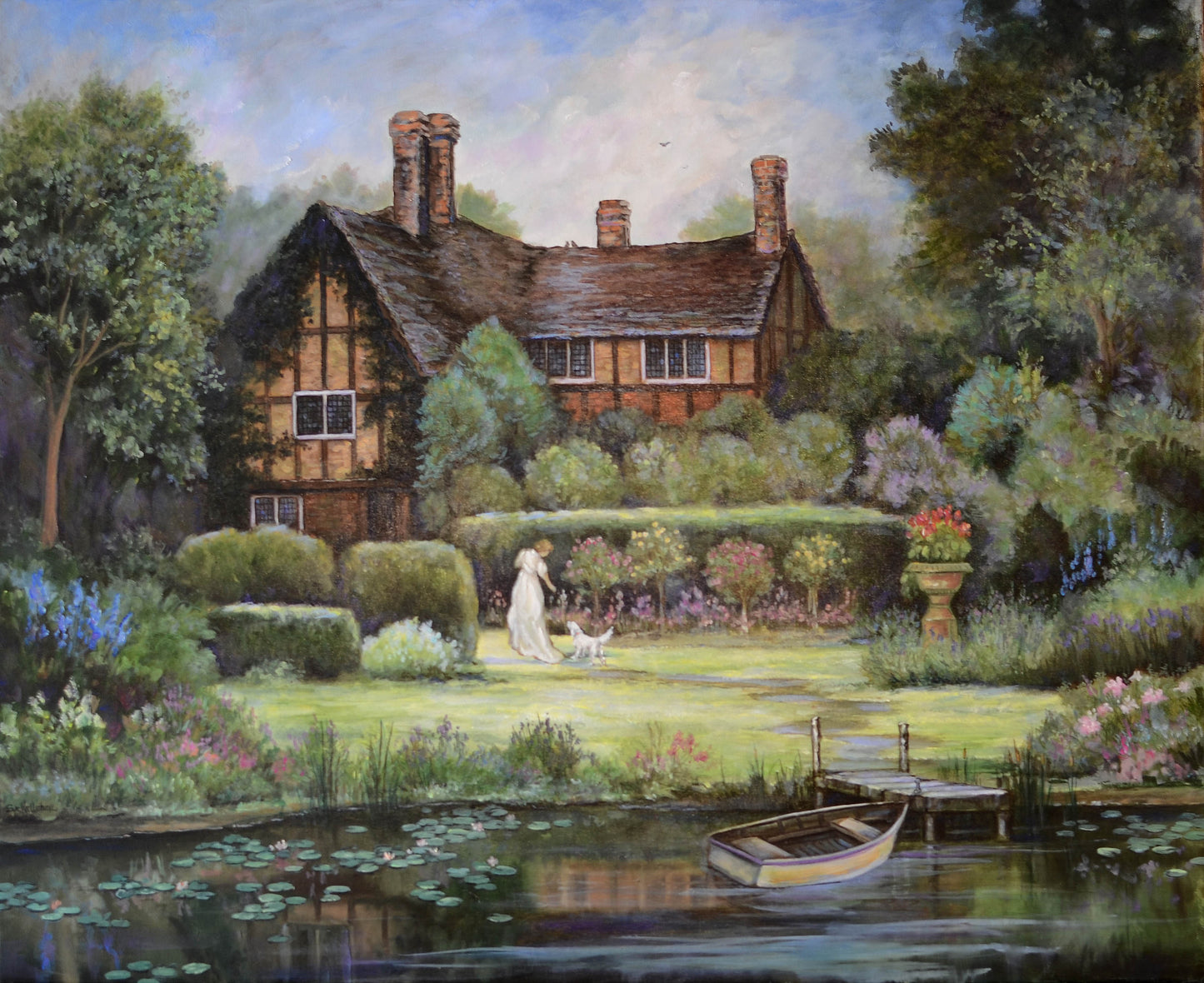 A dreamy Victorian inspired landscape of Tudor Estate by Sue Kelleher