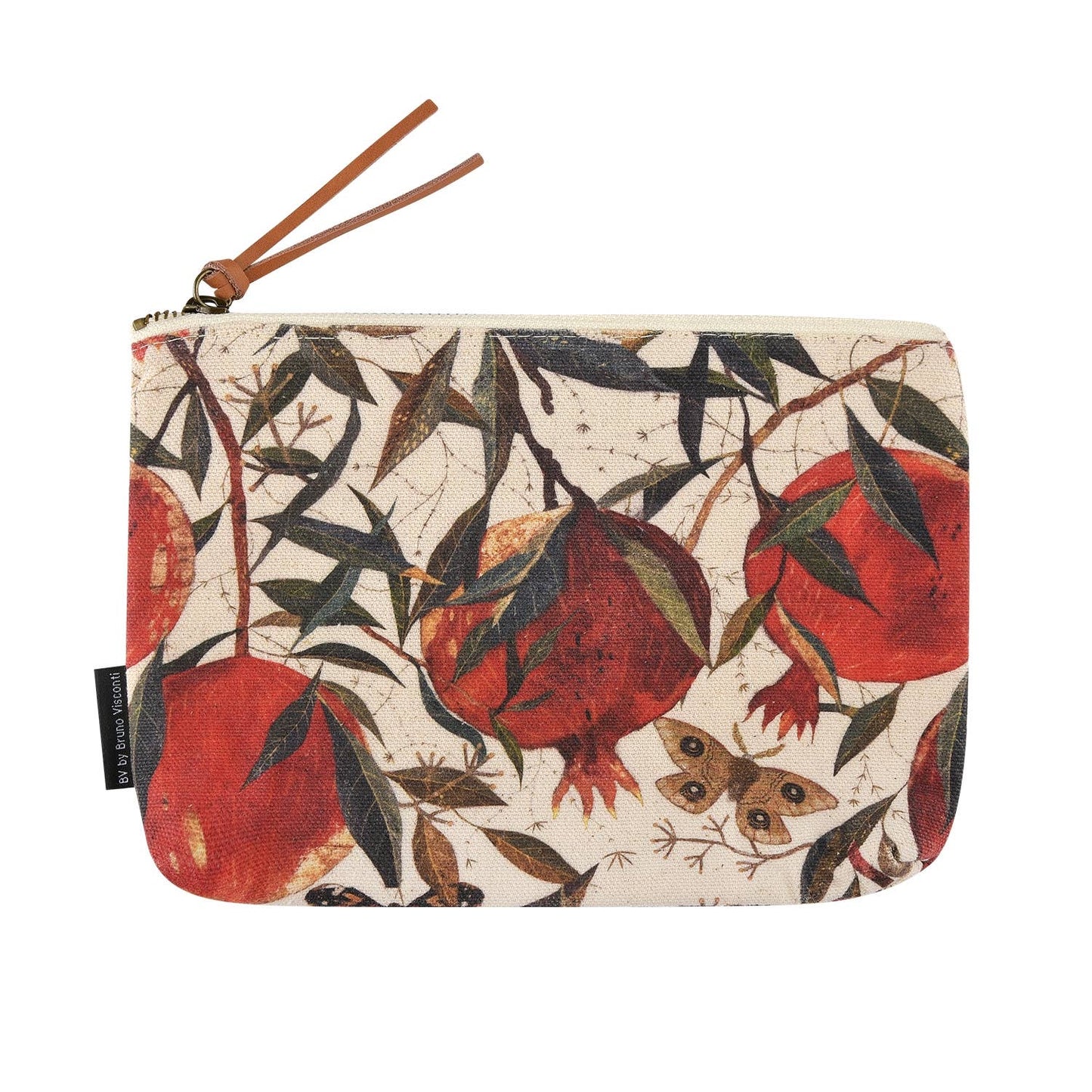 POMEGRANATE BOHO CANVAS MAKE-UP BAG BY BRUNO VISCONTI - ITALY